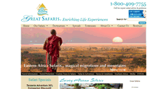 Desktop Screenshot of greatsafaris.com